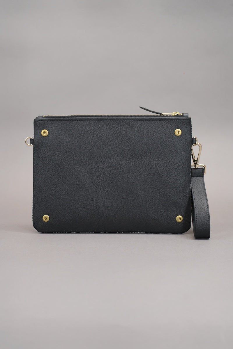 Twin Clutch "COSMIC BLOOM" - kariert - Manuel Essl Design