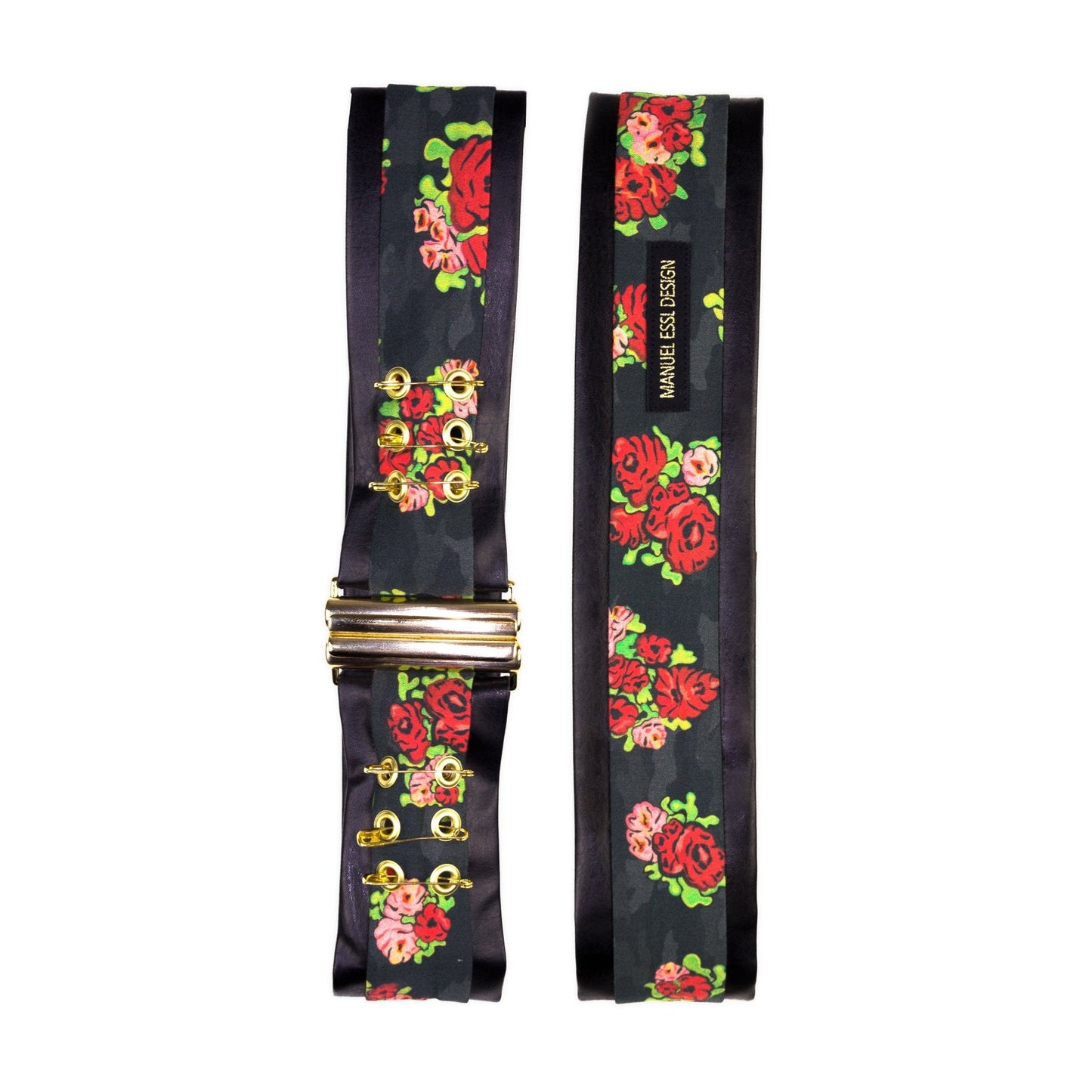 Taillengürtel "ROSES" - schwarz - Manuel Essl Design