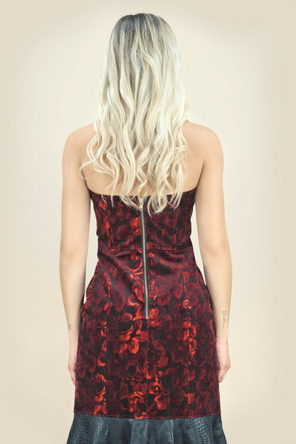Abend - Kleid mit Volants "JARDIM" - Manuel Essl Design