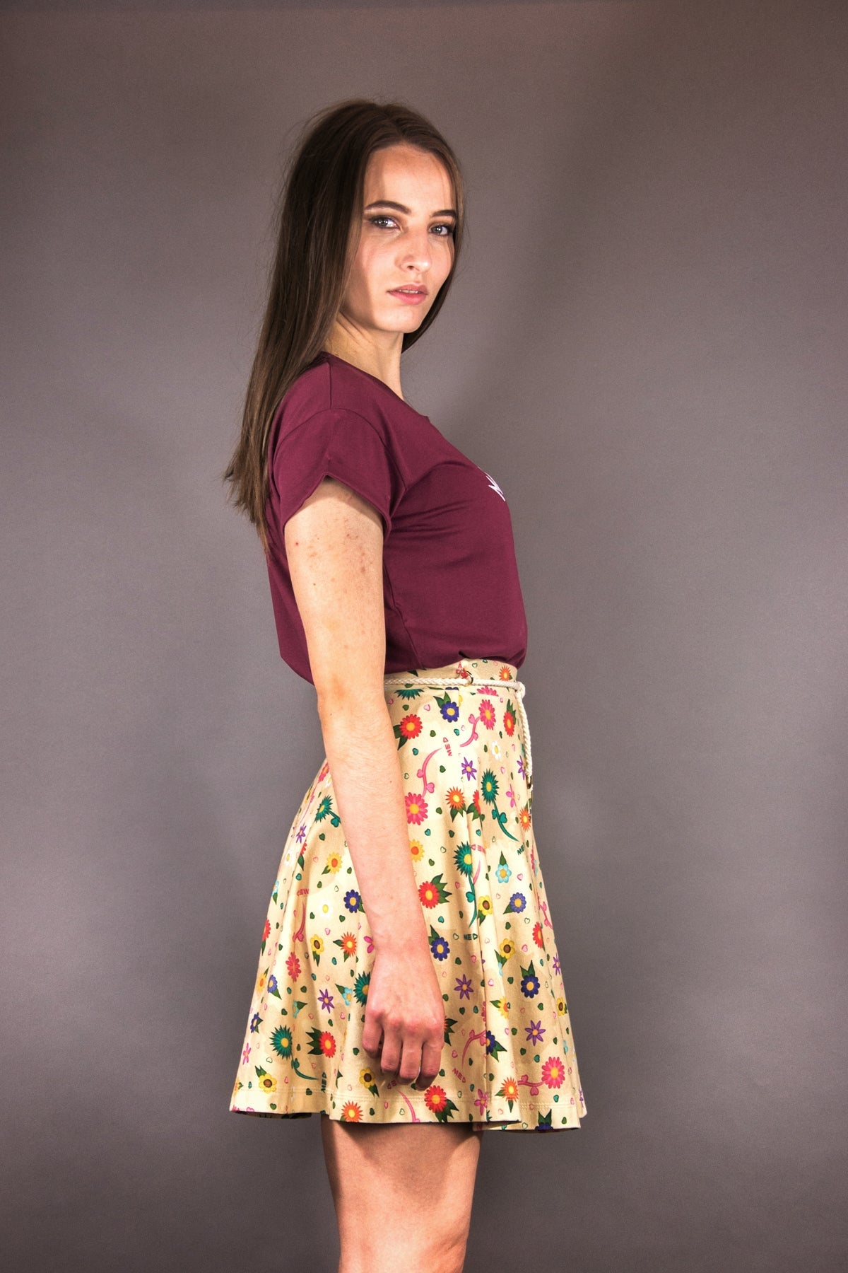 Ausgestellter Jersey - Rock "FLOWERS" - Manuel Essl Design