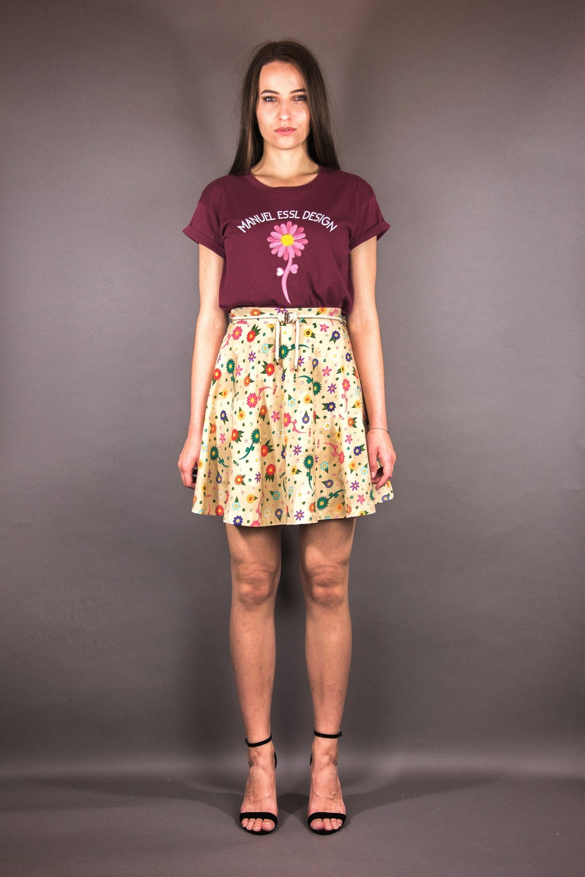 Ausgestellter Jersey - Rock "FLOWERS" - Manuel Essl Design