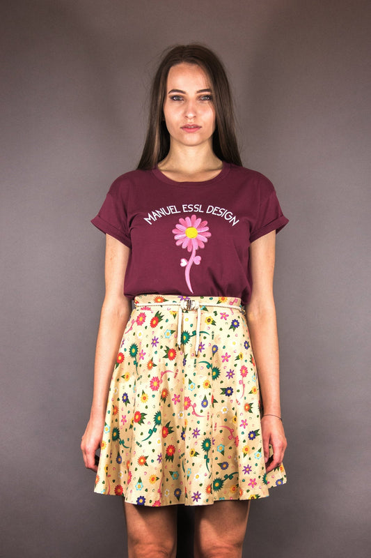Ausgestellter Jersey - Rock "FLOWERS" - Manuel Essl Design