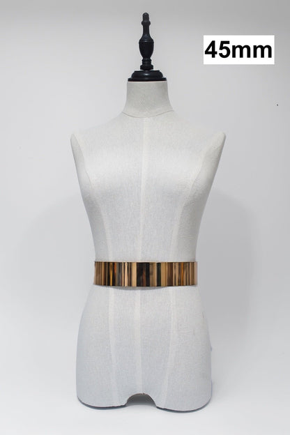 Verstellbarer Taillengürtel aus Metall - gold - Manuel Essl Design