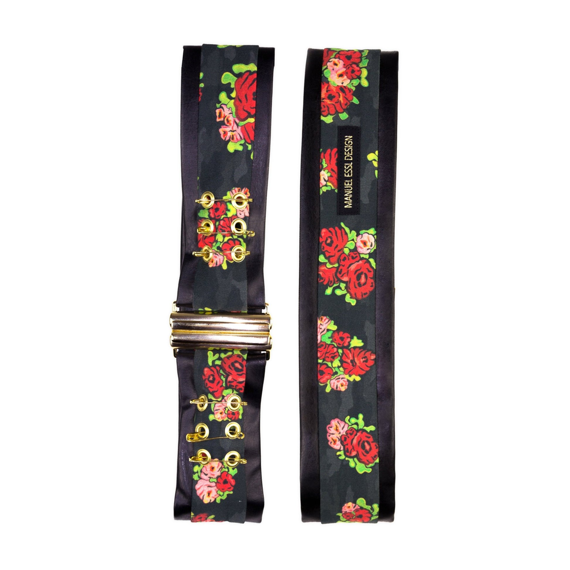 Taillengürtel "ROSES" - schwarz - Manuel Essl Design