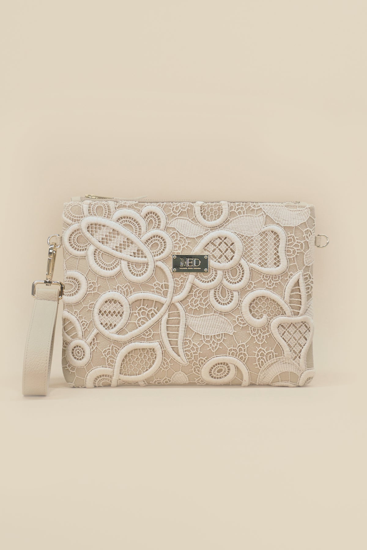 Twin Clutch "JARDIM" - beige - Manuel Essl Design