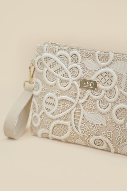 Twin Clutch "JARDIM" - beige - Manuel Essl Design