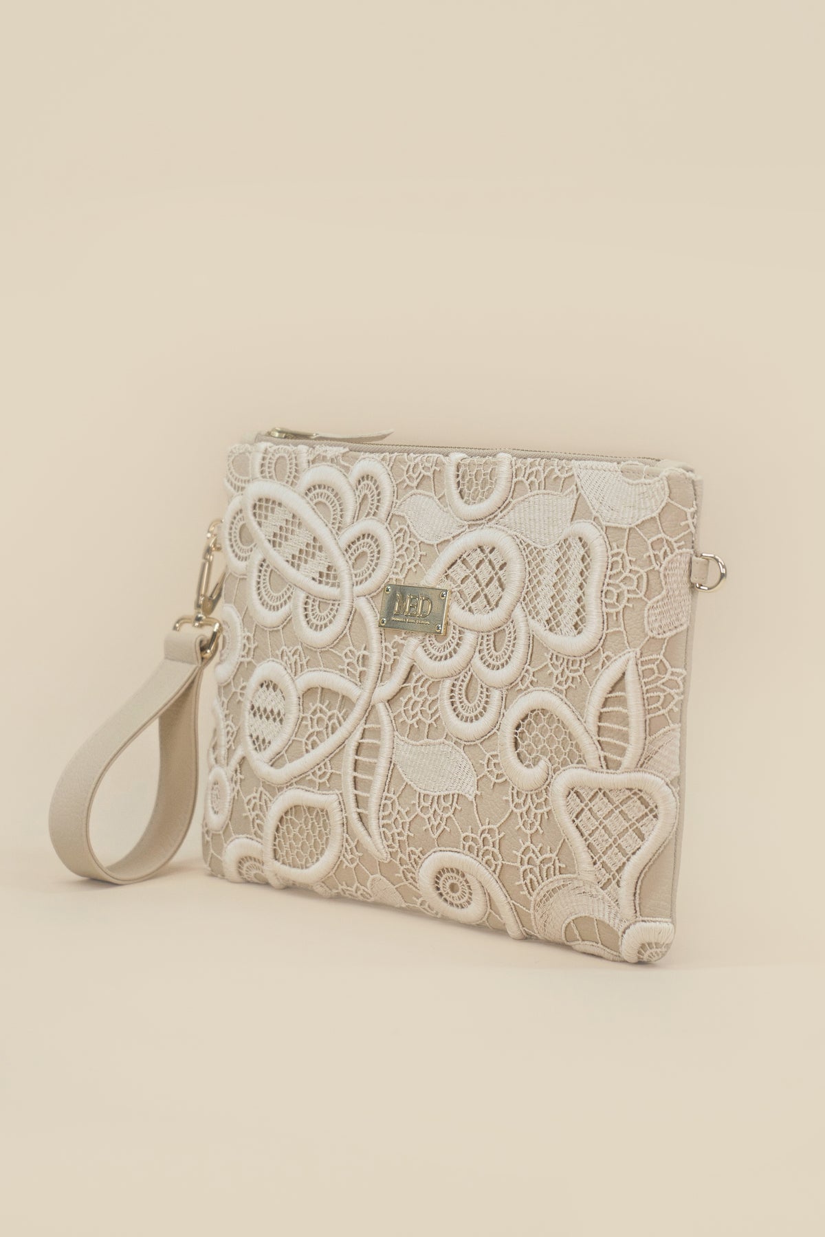 Twin Clutch "JARDIM" - beige - Manuel Essl Design