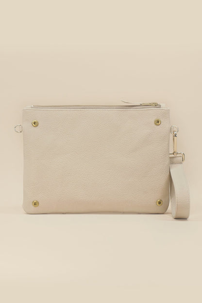 Twin Clutch "JARDIM" - beige - Manuel Essl Design