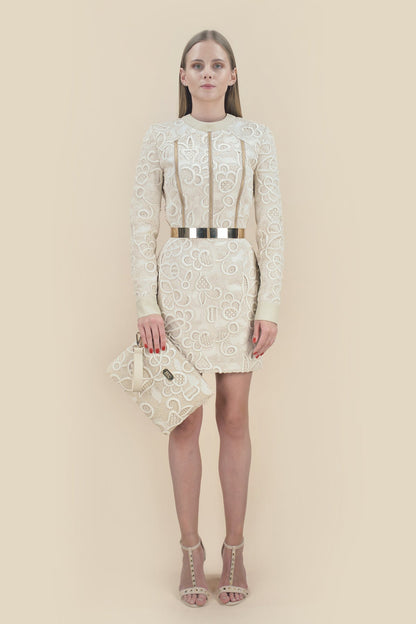 Twin Clutch "JARDIM" - beige - Manuel Essl Design