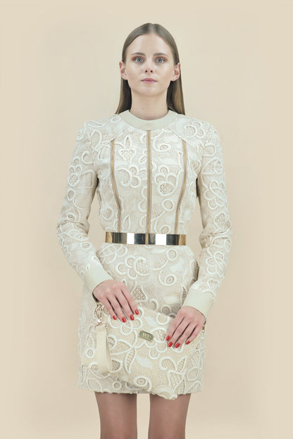 Twin Clutch "JARDIM" - beige - Manuel Essl Design